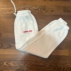 White Fox Sweatpants